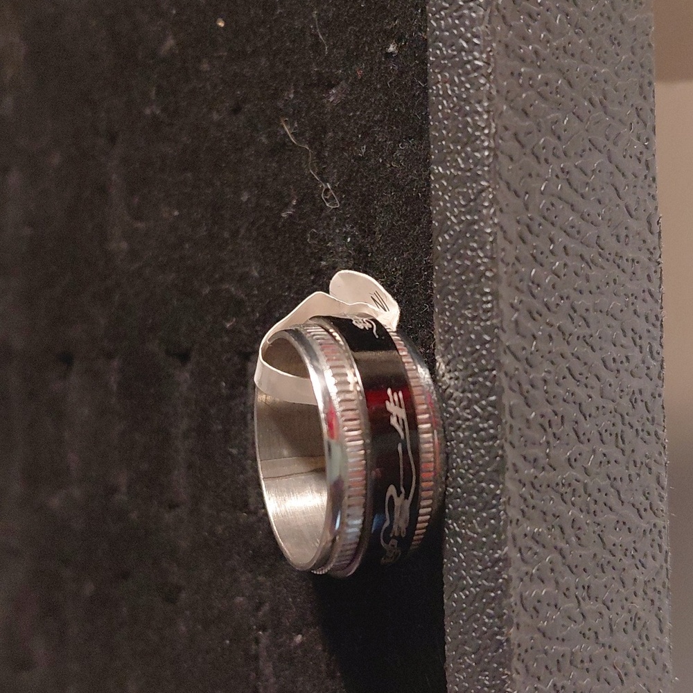 Stainless Steel Men Ring Size 10